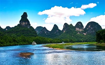 亲子旅游：阳朔兴坪漓江游船