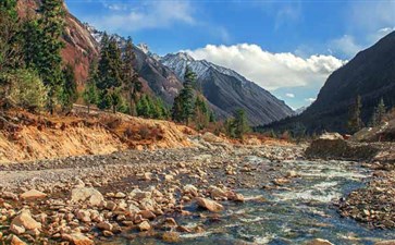 四姑娘山双桥沟秋季景色