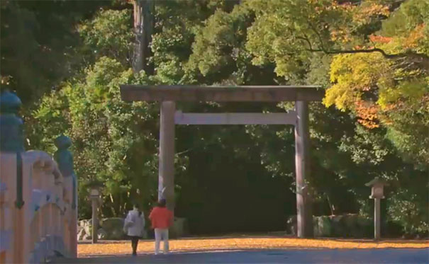 日本三重伊势神宫秋景