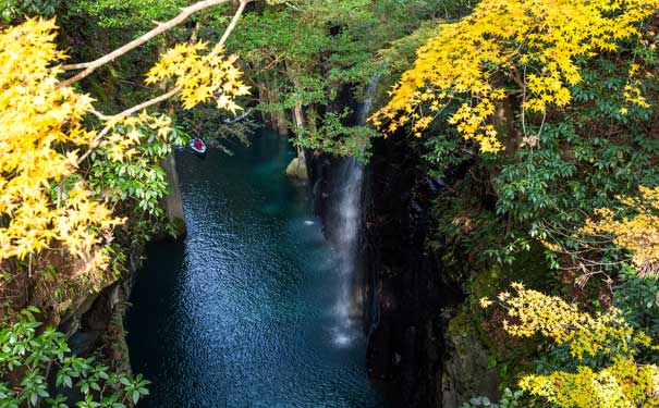 日本高千穗峡秋季