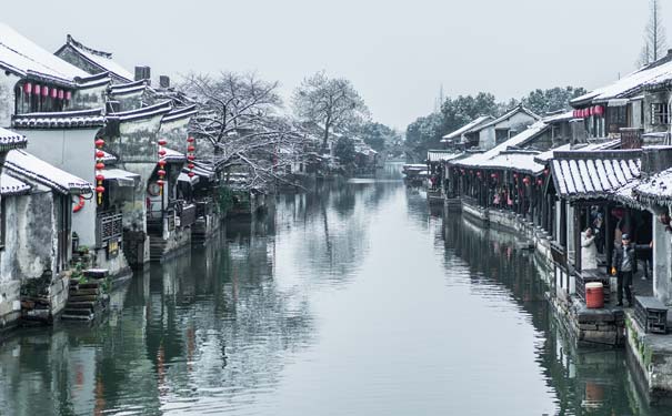 冬季西塘雪景