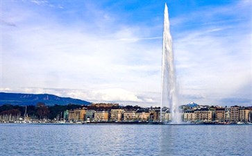 瑞士旅游：日内瓦大喷泉