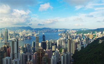 重庆夕阳红旅游：香港太平山顶观景