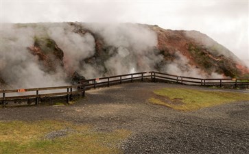 冰岛雷克雅未克古纳威尔热泉