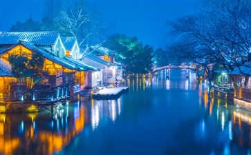 浙江：乌镇景区夜景