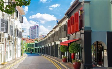 新加坡：牛车水唐人街街景