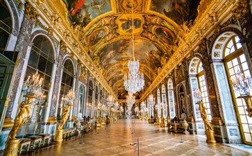 欧洲法国旅游：巴黎凡尔赛宫镜厅