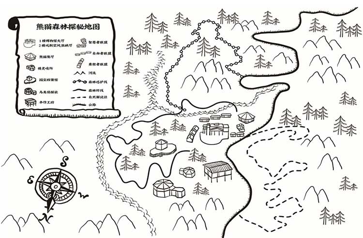 熊猫夏令营：熊猫森林探秘地图
