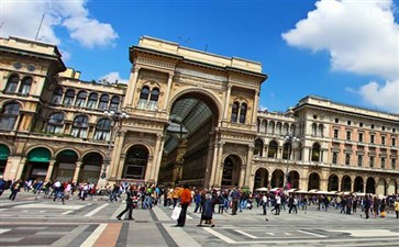 欧洲旅游：意大利米兰埃马努埃尔长廊