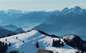 欧洲旅游：瑞士瑞吉雪山