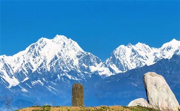 王岗坪雪山观贡嘎雪山