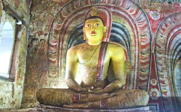 斯里兰卡旅游：西格利亚丹布拉石窟