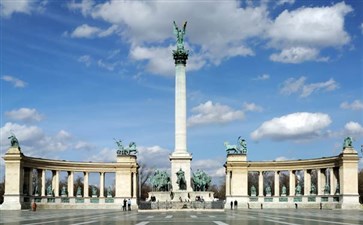 东欧旅游：匈牙利布达佩斯英雄广场