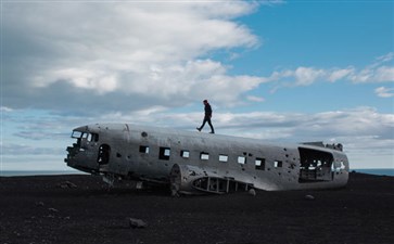 北欧旅游：冰岛幸运号飞机残骸