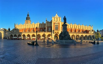东欧旅游：波兰克拉科夫老城广场