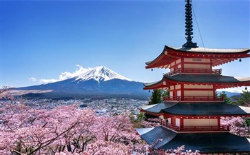 重庆到日本旅游：富士山新仓浅间神社