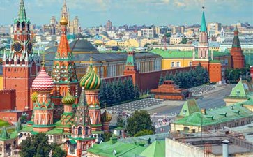 俄罗斯旅游：莫斯科红场圣瓦西里大教堂