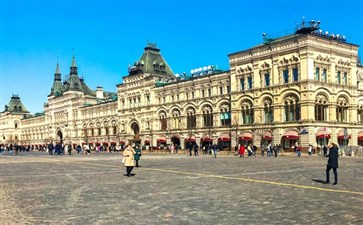 俄罗斯旅游：莫斯科红场古姆百货商场