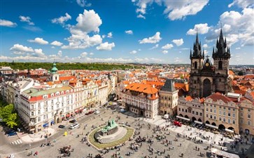 东欧旅游：捷克布拉格老城广场