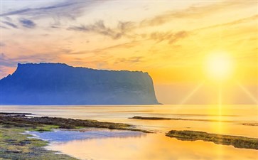 韩国济州岛旅游：城山日出峰