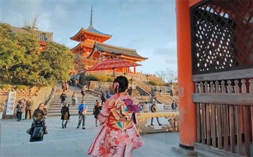 日本旅游：京都清水寺秋景