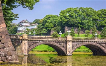 日本旅游：东京皇居外苑(明治神宫外苑)二重桥