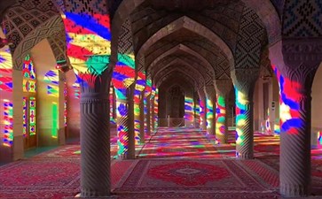 伊朗旅游：设拉子莫克清真寺(粉红清真寺)
