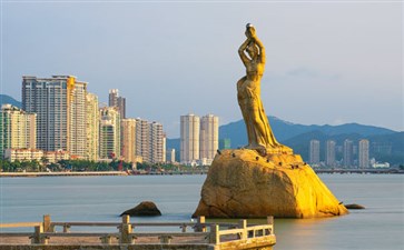 粤港澳旅游：广东珠海渔女像