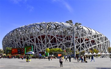 北京旅游：奥林匹克公园鸟巢