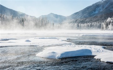 喀纳斯雪景