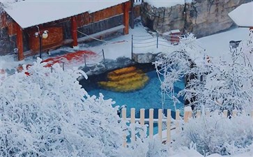 阿拉山温泉雪景