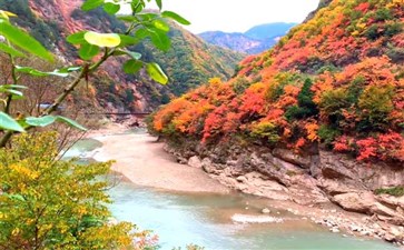 宝鸡灵官峡秋季红叶