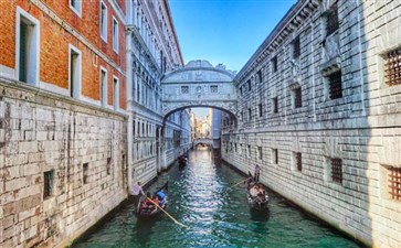 欧洲旅游：意大利威尼斯叹息桥