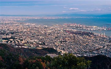 重庆到日本旅游：神户六甲山观神户港