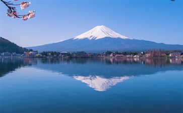 日本旅游：河口湖春季观富士山