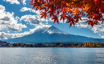 日本旅游：河口湖秋季观富士山