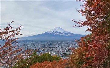 日本旅游：新仓浅间公园观富士山