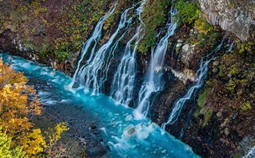 日本旅游：美瑛白须瀑布