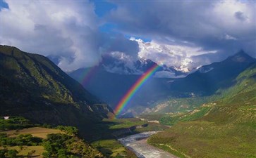 西藏旅游：索松村观南迦巴瓦峰
