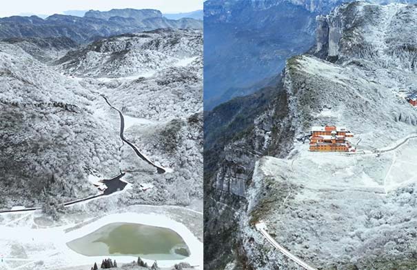 2023-2024年金佛山下雪了吗？12月16日金佛山雪景