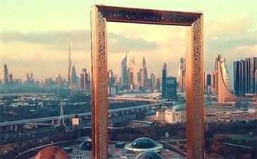 阿联酋迪拜黄金相框