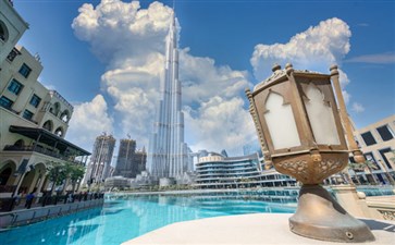 阿联酋迪拜DubaiMall音乐喷泉