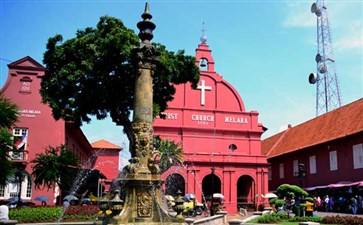 马来西亚：马六甲荷兰红屋圣保罗教堂
