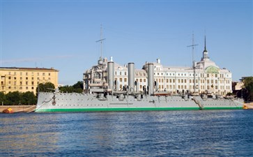 俄罗斯旅游：圣彼得堡阿芙乐尔巡洋舰