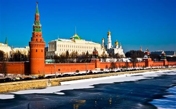 俄罗斯旅游：莫斯科克里姆林宫冬季