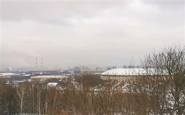 俄罗斯旅游：莫斯科麻雀山俯瞰卢日尼基体育场