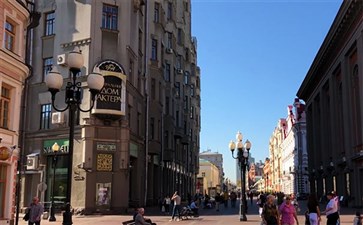 俄罗斯旅游：莫斯科阿尔巴特大街