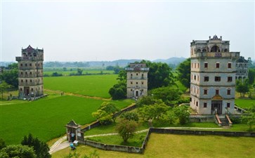 粤港澳旅游：江门开平浮月村碉楼