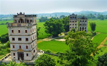 粤港澳旅游：江门开平浮月村碉楼