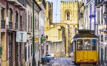 葡萄牙里斯本复古电车